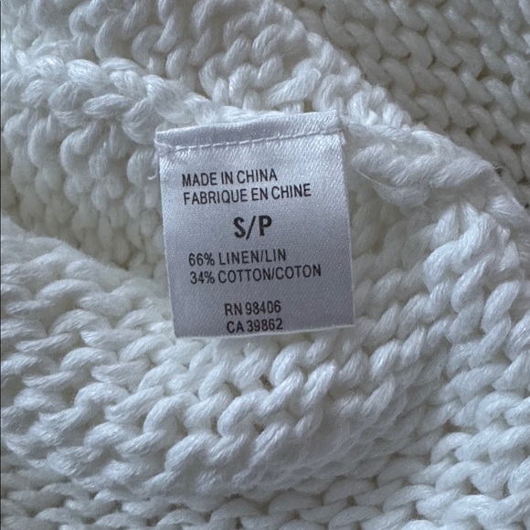 🐚 Theory white loose knit open cardigan. Size S. - Picture 7 of 7